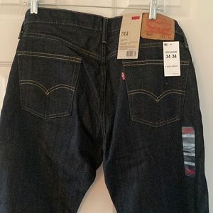 Levi’s 514 Straight Fit Jeans 34”x34” NWT